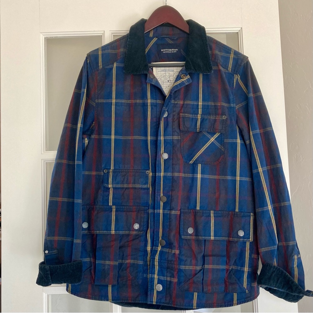 Scotch & Soda Plaid Utility Jacket